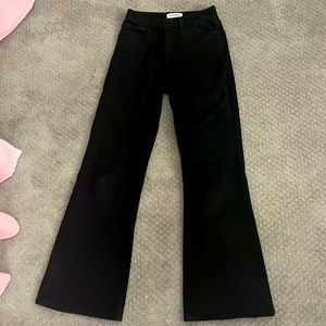 RSQ black high rise flares